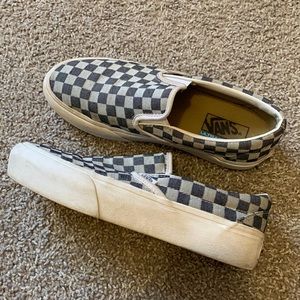 Platform Checkered Vans